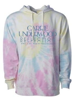 Carrie Underwood Reflection Tie-Dye Hoodie - Pastel Yellow Pink Blue Retails $75